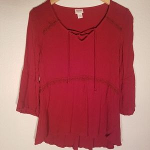 Rust long sleeve shirt